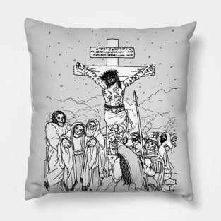 Lord Jesus Christ Crusified crucifix Pillow