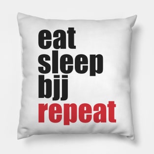 Eat Sleep BJJ Repeat Pillow