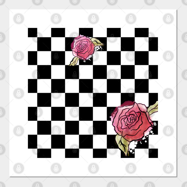 rose checkerboard