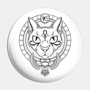 Bastet. Egyptian cat goddess Pin