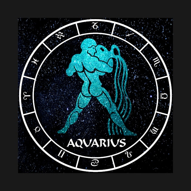 Aquarius - Zodiac Sign by KimberlyFizzArt