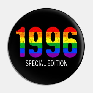 1996 Lgbt Birthday Rainbow Pride Lgbt Pin