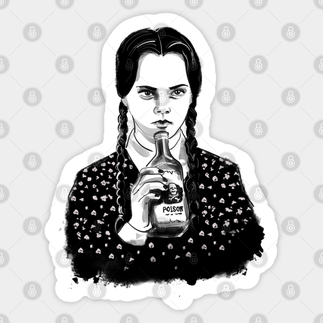 Wednesday Addams - Wednesday Addams - Sticker | TeePublic