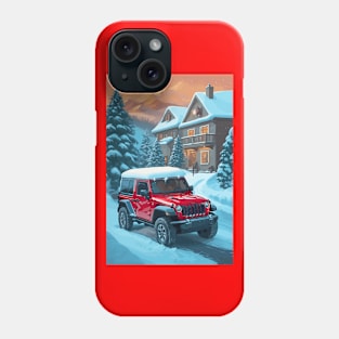 Christmas 4x4 poster Phone Case