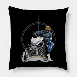 Snow Racer Pillow