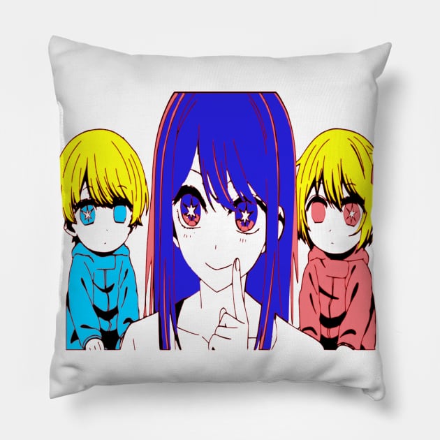 Oshi no Ko Hoshino family Pillow by OtakuPapercraft