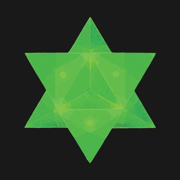 Emerald Tablets Inspired Merkaba Star Tetrahedron by Teenugs