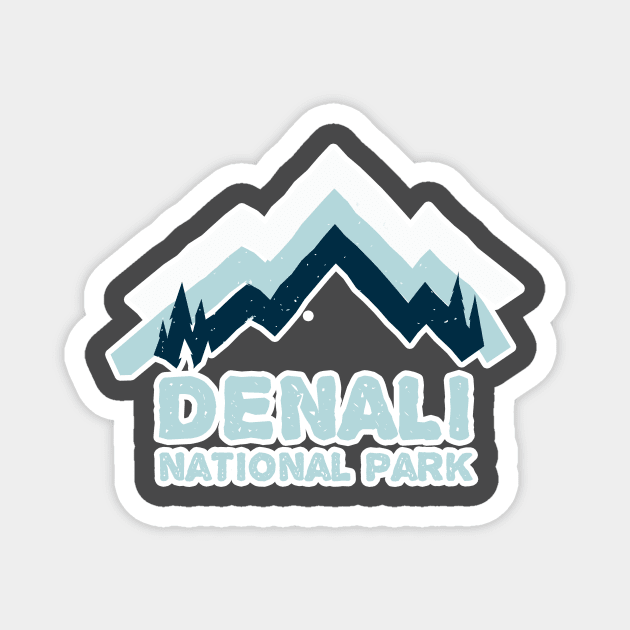 Denali National Park Stickers Magnet by roamfree