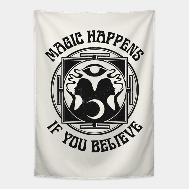 Magic Happens Tapestry by HenryBennettArt