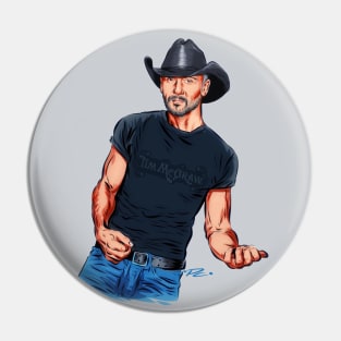 Tim McGraw - An illustration by Paul Cemmick Pin