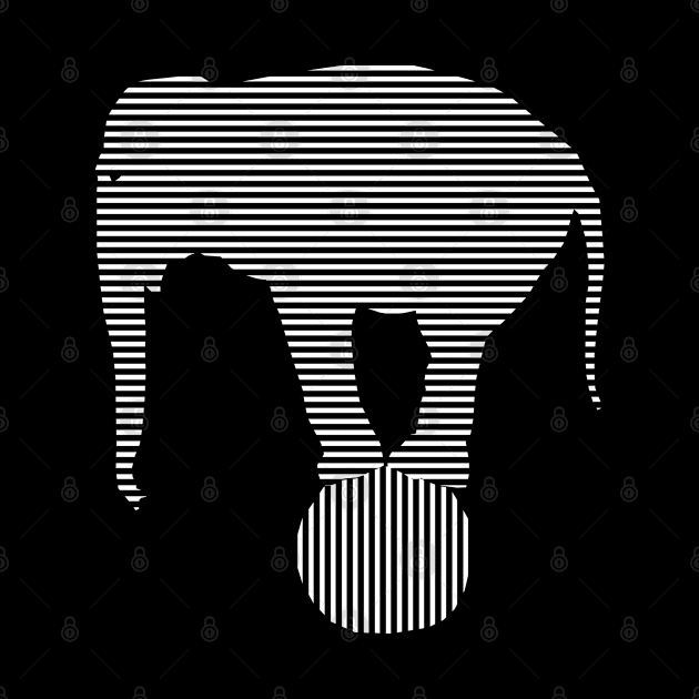 Line elephant simple design by Nosa rez