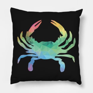 Rainbow Geometric Maryland Crab Pillow