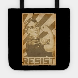 Rosie The Riveter We Can Do it Resist Retro Propaganda Tote