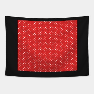 Red White Polka Dots Cute Pattern Tapestry