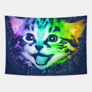 Deep Galaxy Space Kitty Tapestry