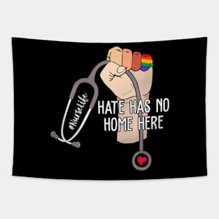 Nurse   Has No Home Here LGBTQ Love Pride Month Tapestry