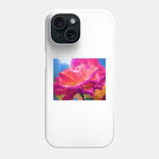 Soft Rose Bloom In Pink and Orange Phone Case