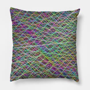 Geometric Futures #16 - Pattern Modular Synth Glitch Artwork Pillow