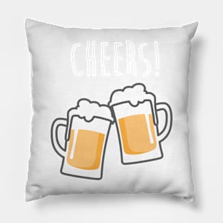 Cheers for peers with beer - Enjoy beer day with your friends Pillow
