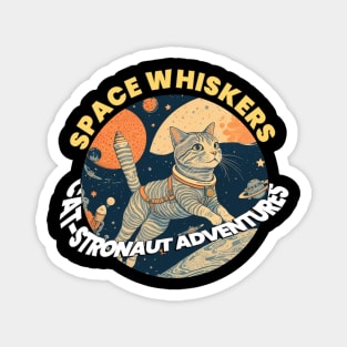 Space Whiskers: Cat-stronaut Adventures Magnet