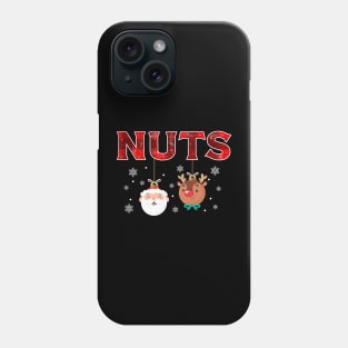 Mens Chest Nuts Matching Funny Christmas Couples Chestnuts Nuts Phone Case