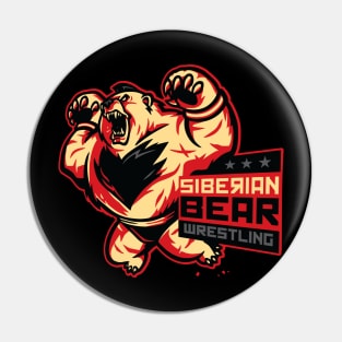 Siberian Bear Wrestling Pin