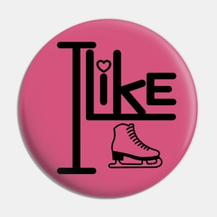 I like ice skating. Pin