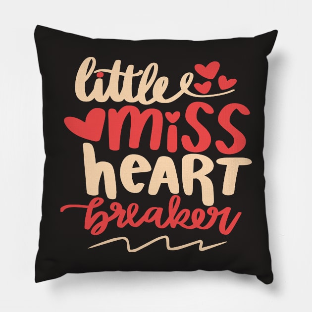 little miss heart Pillow by boufart