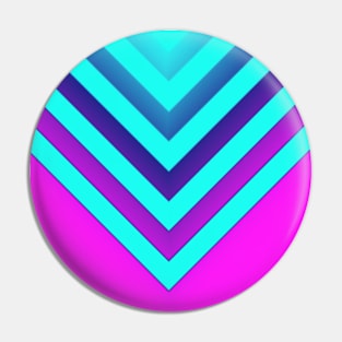 Pink & Aqua Chevron Pin