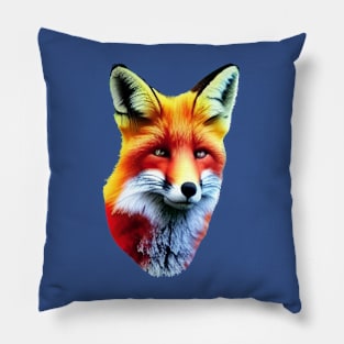 WATCHFUL FOX HEAD Pillow