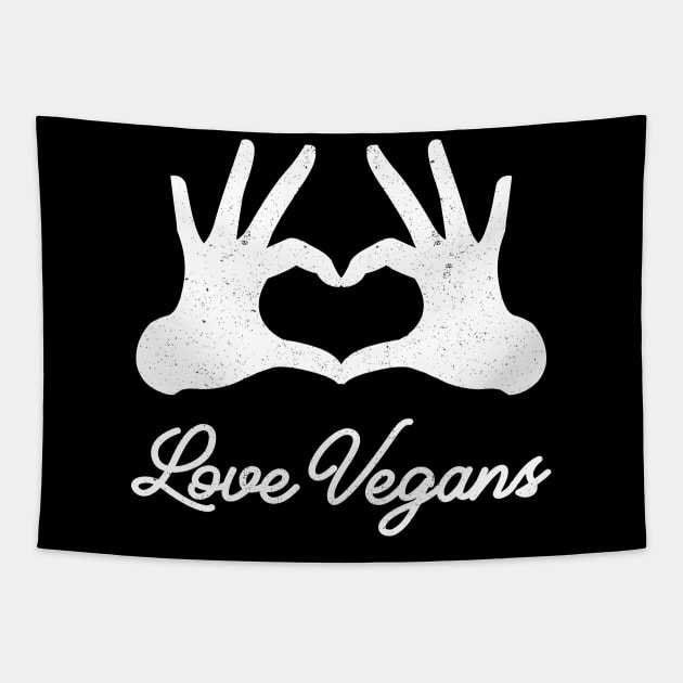 Love Vegans Tapestry by MZeeDesigns