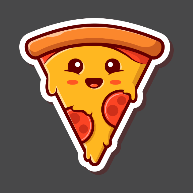 Cute Slice Of Pizza by Catalyst Labs