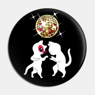 70S Night Fever Disco Cat Pin