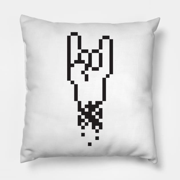 Pixel Rock Pillow by paulobruno