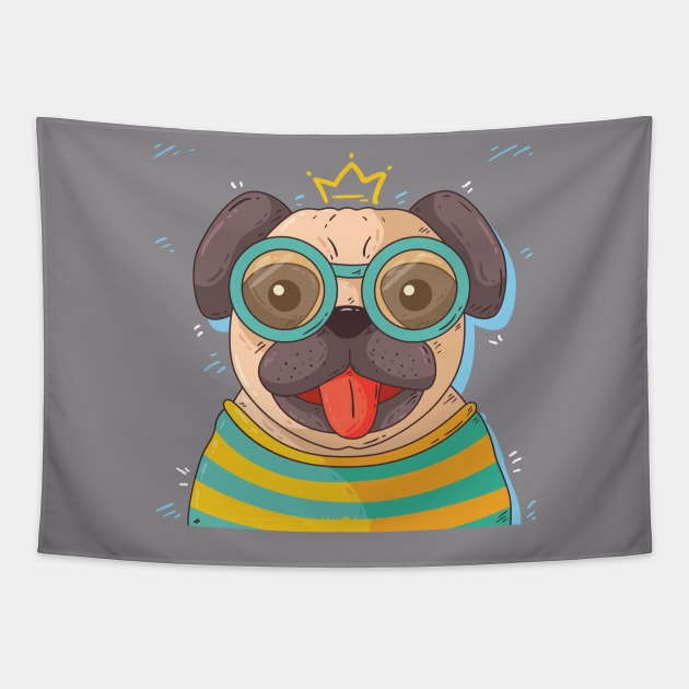 pug dog Tapestry by This is store