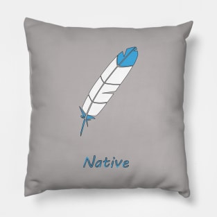 Native American Turquoise Eagle Feather Pillow