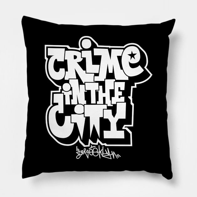 Urban Chronicles: Graffiti Tales from '80s Brooklyn Pillow by Boogosh