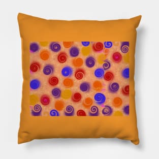 Polka Art Pillow