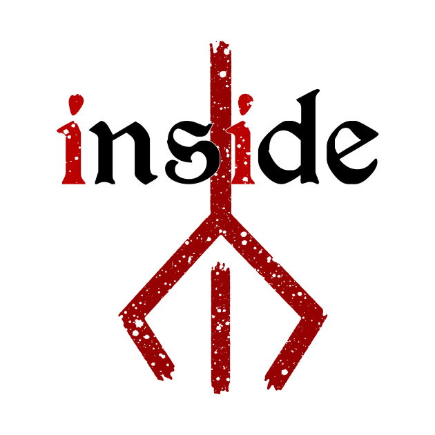 Bloodborne - Inside Eyes (Black Text, Blood Mark) by talenlee