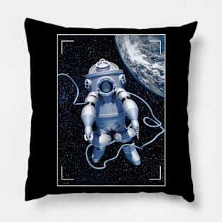 Astronaut steampunk space diver Pillow