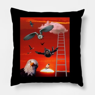 FLY LIKE THE BIRDS STAIRWAY TO DREAMS HUMPTY DUMPTY AWAITS Pillow