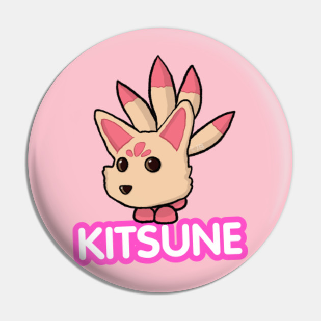 Kitsune Cartoon Roblox Pin Teepublic - kitsune roblox kitsune adopt me pets pictures