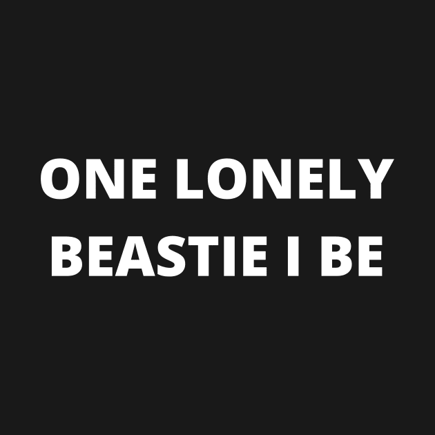 Beastie Boys - One Lonely Beastie I Be lyric by robmakesstuff