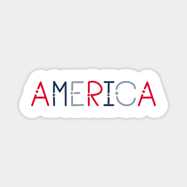 America Magnet by Ombre Dreams