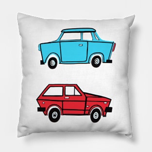 Trabant and Yugo by Pollux Pillow
