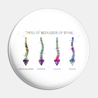 Type of scoliosis of spine Pin