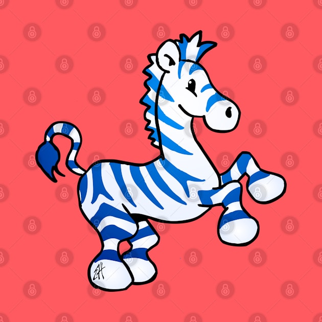 Blue zebra by Cardvibes