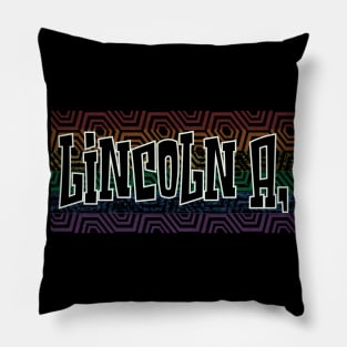 LGBTQ PATTERN AMERICA LINCOLN Pillow