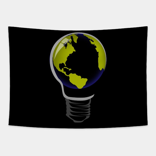 world lamp Design Tapestry by INDONESIA68