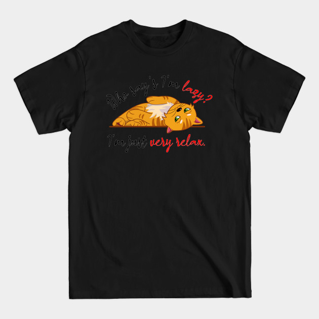 Disover very relax cat - Cute Orange Cat - T-Shirt